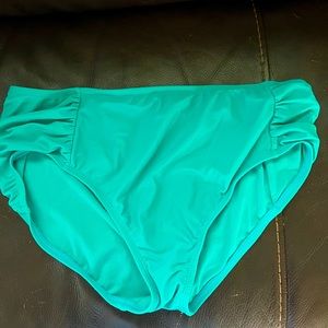 Women’s turquoise swim bottoms